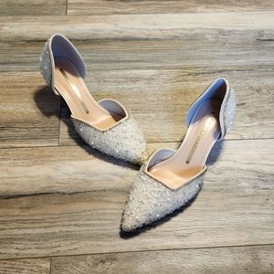 Elegant Ivory Beaded Bridal Shoes